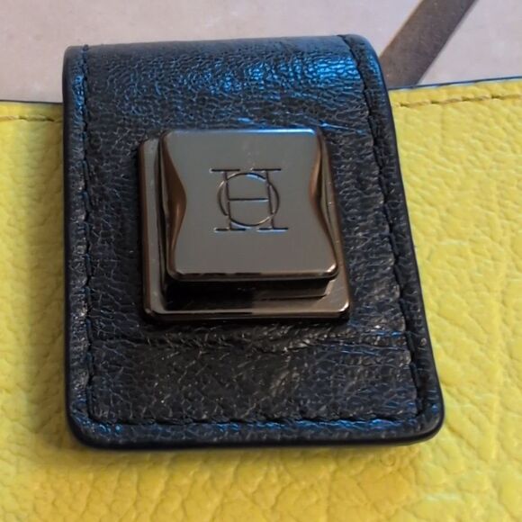 OH By Joy Gryson Wallet Wristlet Yellow Leather - Picture 3 of 10